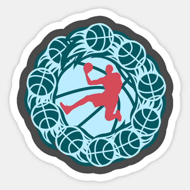 Spinning Basketballs Sticker by LexieLou